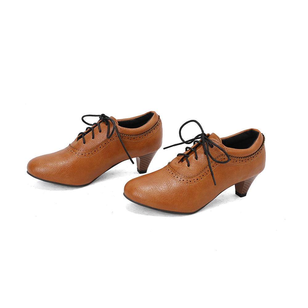 New Breathable Brown Yellow Wo - đánh giá và giá Oxford Lace Up Women