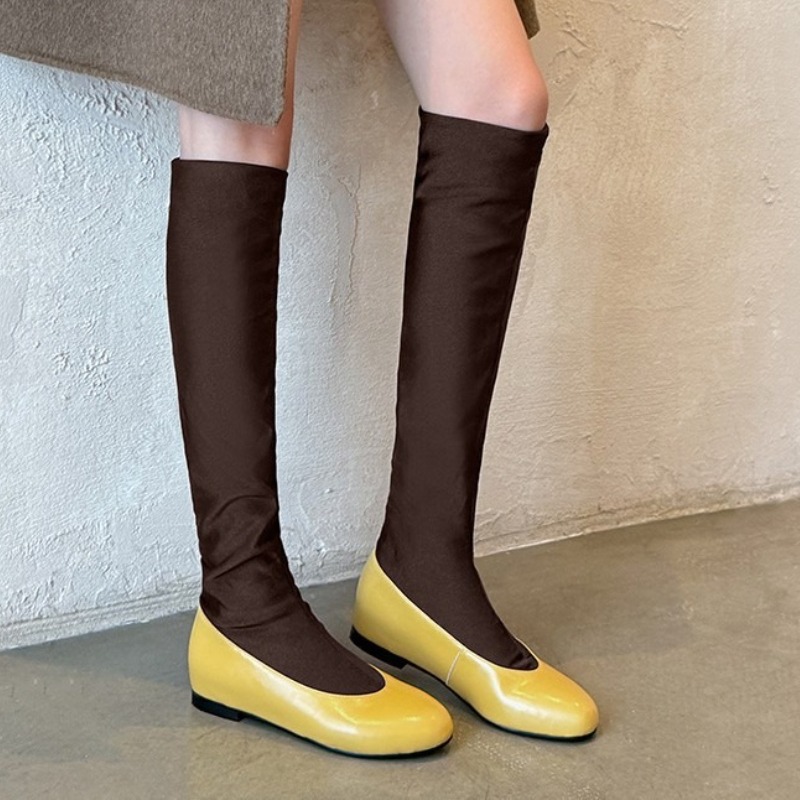 Fashion Brand Round Toe Knee H - đánh giá và giá Sock Boot Women