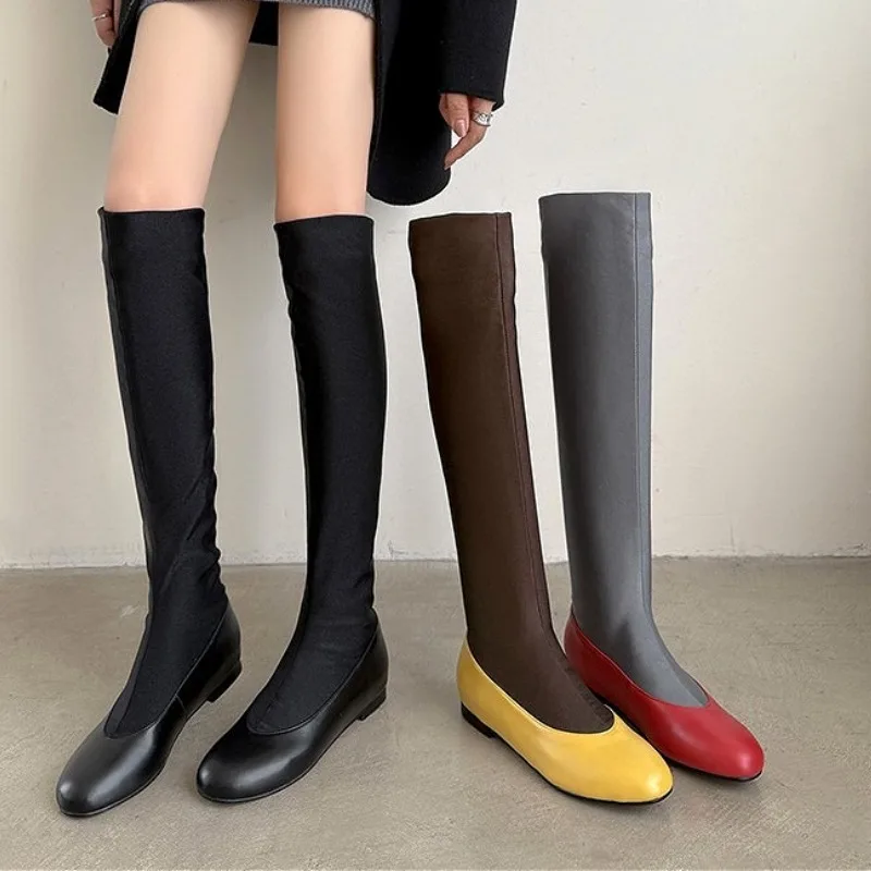 Fashion Brand Round Toe Knee H - đánh giá và giá Sock Boot Women