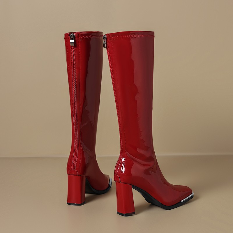 Knee High Boots Autumn New Squ - đánh giá và giá Knee High Boots Women